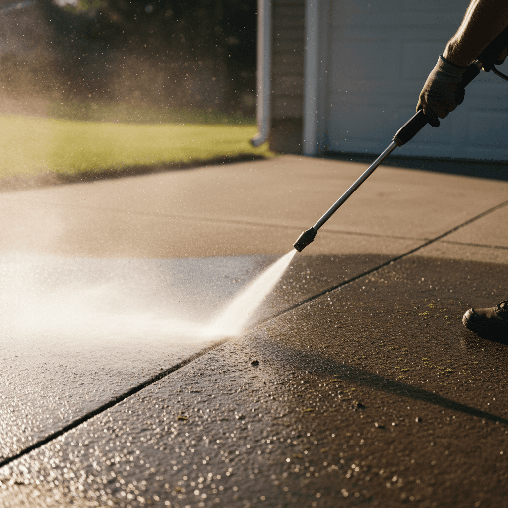 Professional surface preparation and power washing